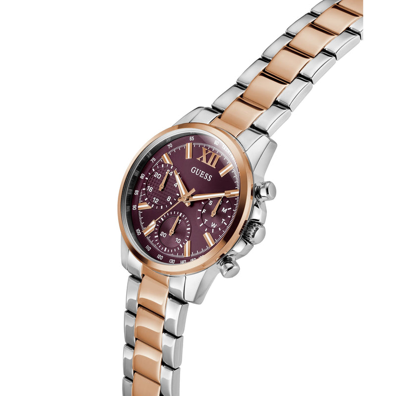 Guess Bailey Red Round Quartz Women Watch Watch Guess