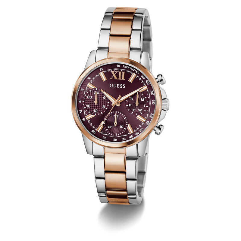 Guess Bailey Red Round Quartz Women Watch Watch Guess