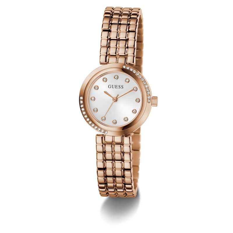 Guess Clara White Round Quartz Women Watch Watch Guess