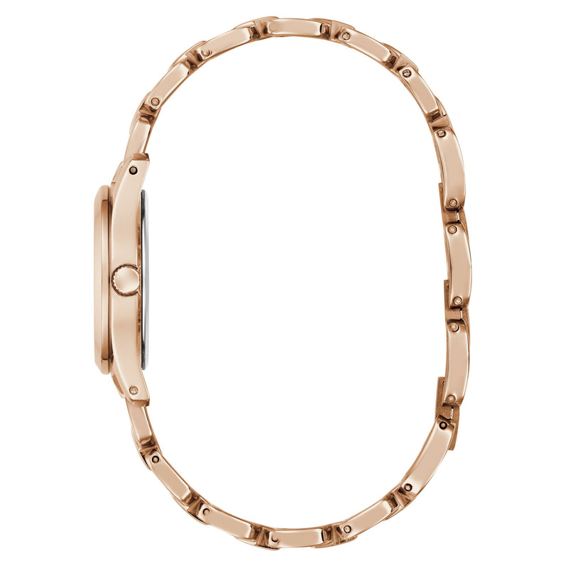 Guess Veda Rose Gold Round Quartz Women Watch Watch Guess