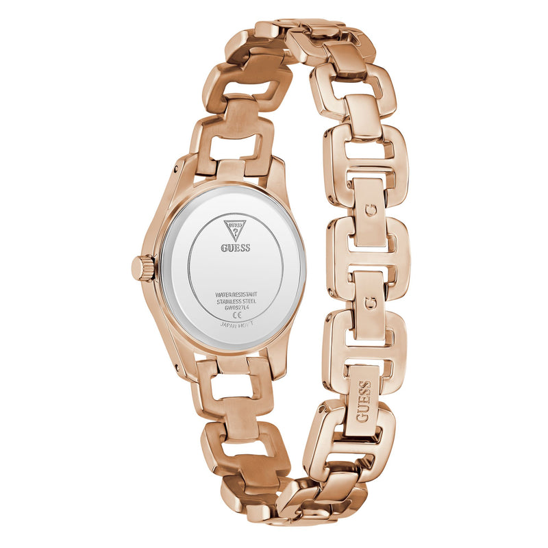Guess Veda Rose Gold Round Quartz Women Watch Watch Guess
