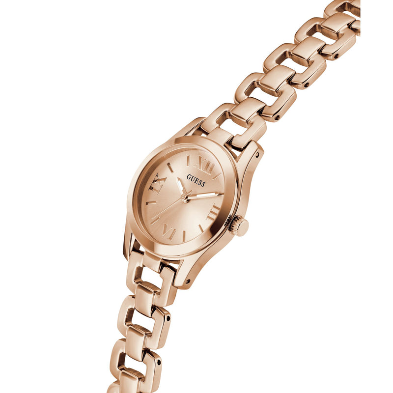 Guess Veda Rose Gold Round Quartz Women Watch Watch Guess
