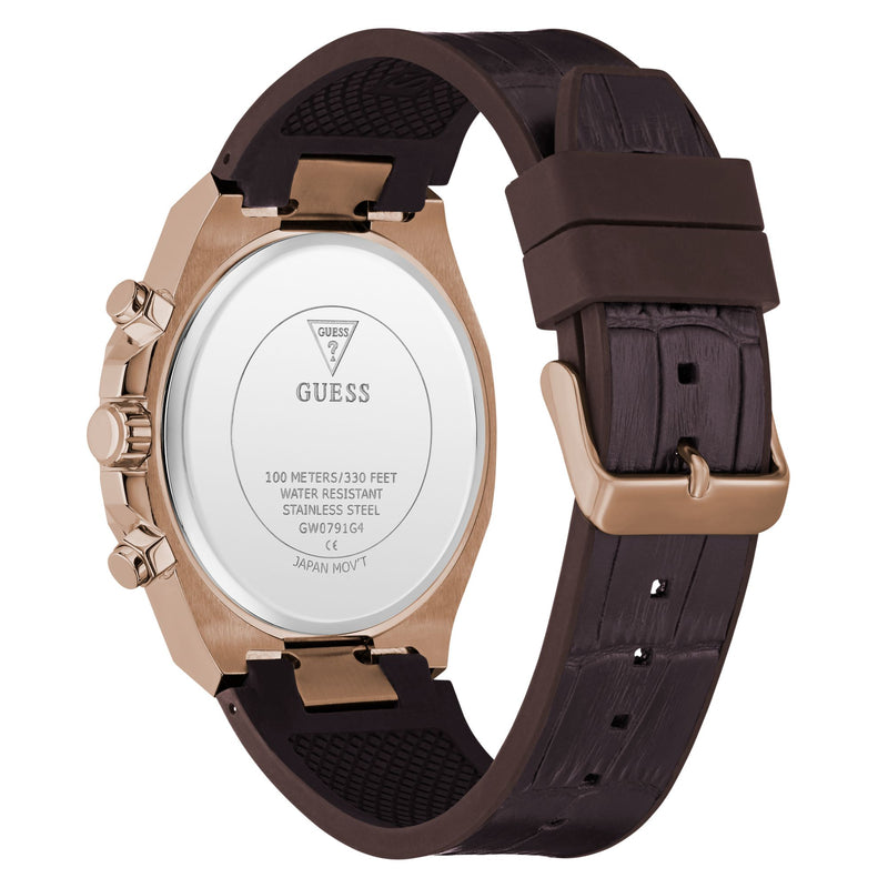 Guess Equity Blue Round Quartz Men Watch Watch Guess