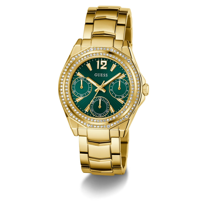 Guess Ritzy Green Round Quartz Women Watch Watch Guess