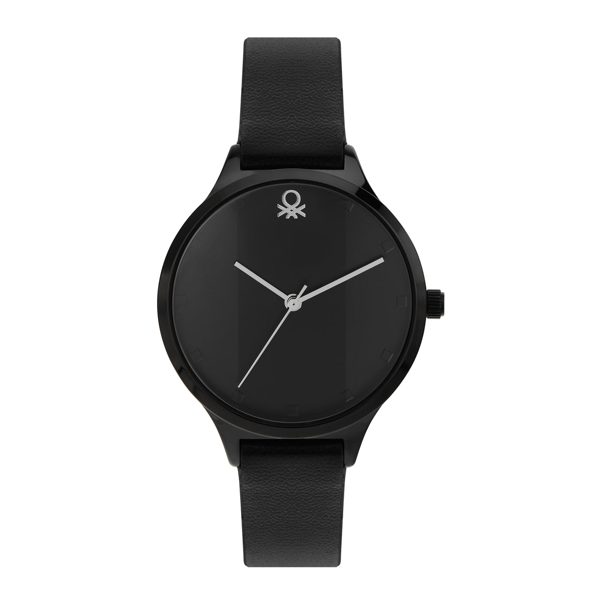 United Colors Of Benetton Iconic Black Round Quartz Women Watch