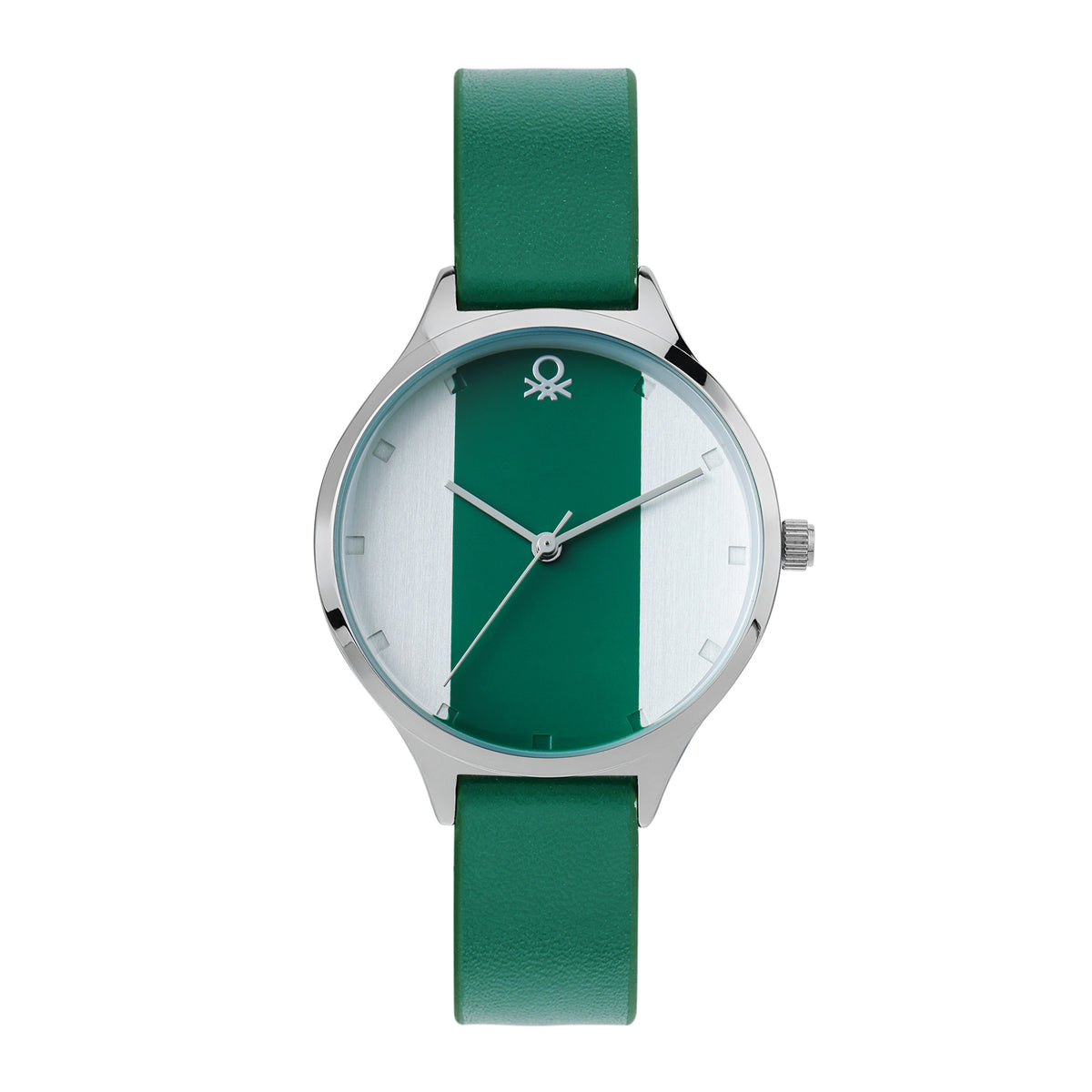 United Colors Of Benetton Iconic Two Tone Round Quartz Women Watch