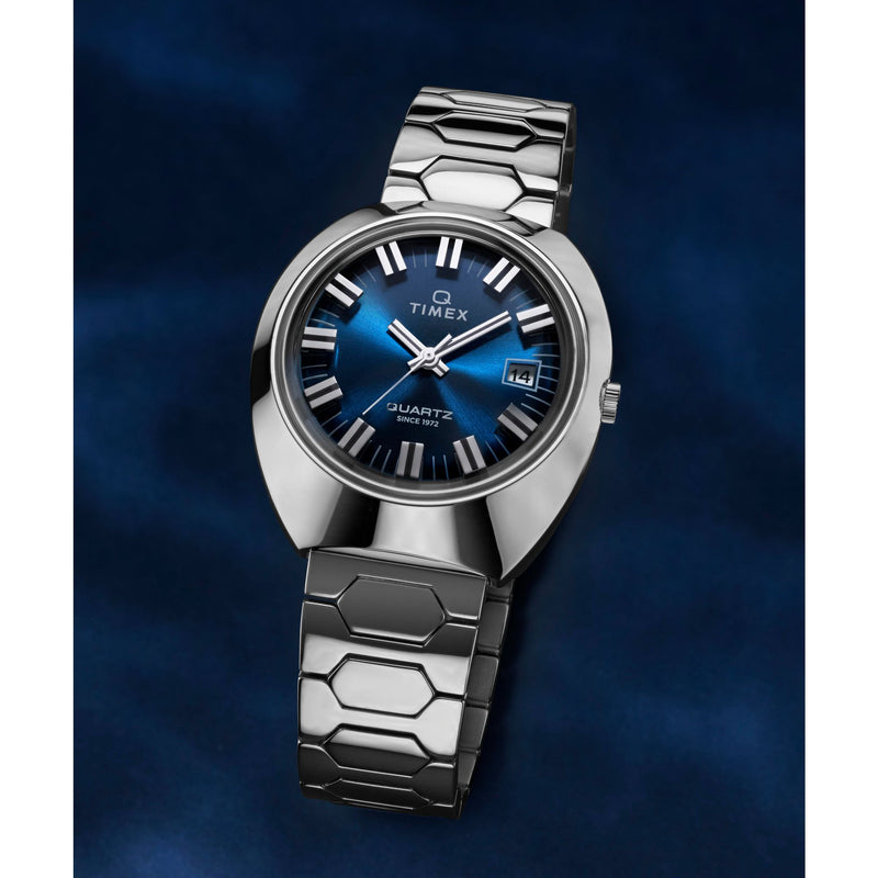 Timex Reissue Tonneau 21mm Blue Dial Analog Men Watch - TW2Y33100IK Watch Timex
