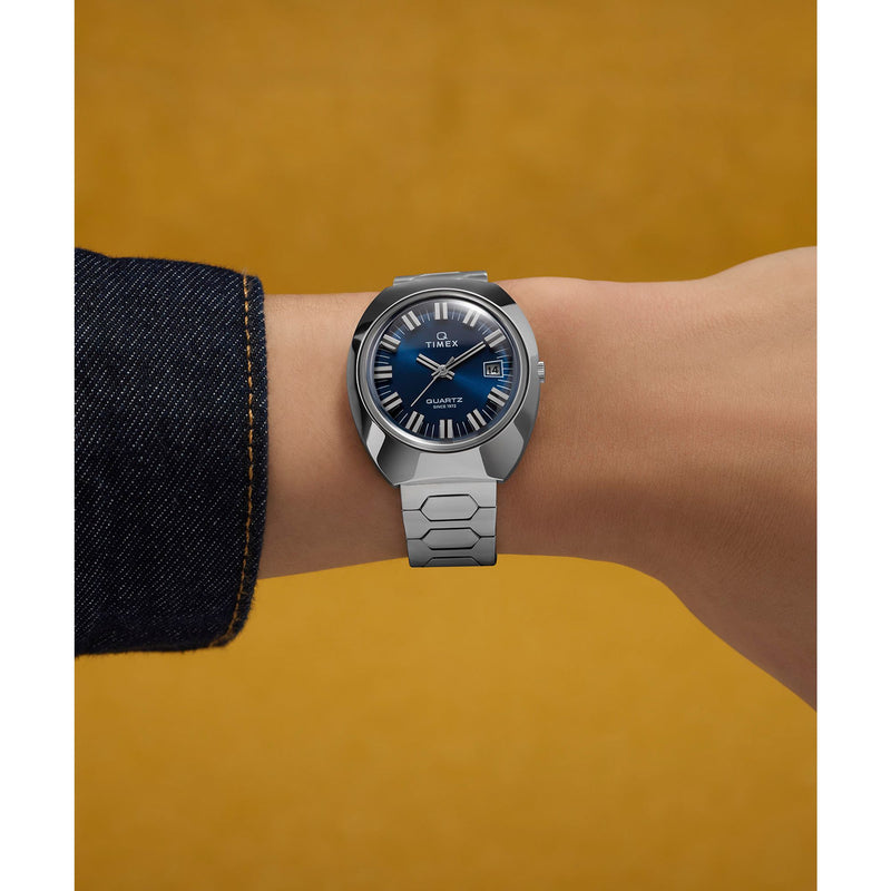 Timex Reissue Tonneau 21mm Blue Dial Analog Men Watch - TW2Y33100IK Watch Timex
