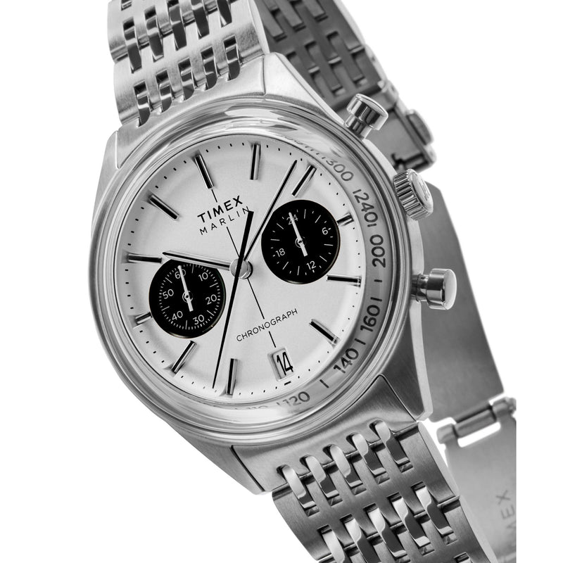 Timex Marlin Round 21mm Silver Dial Analog Men Watch - TW2Y24600IK Watch Timex