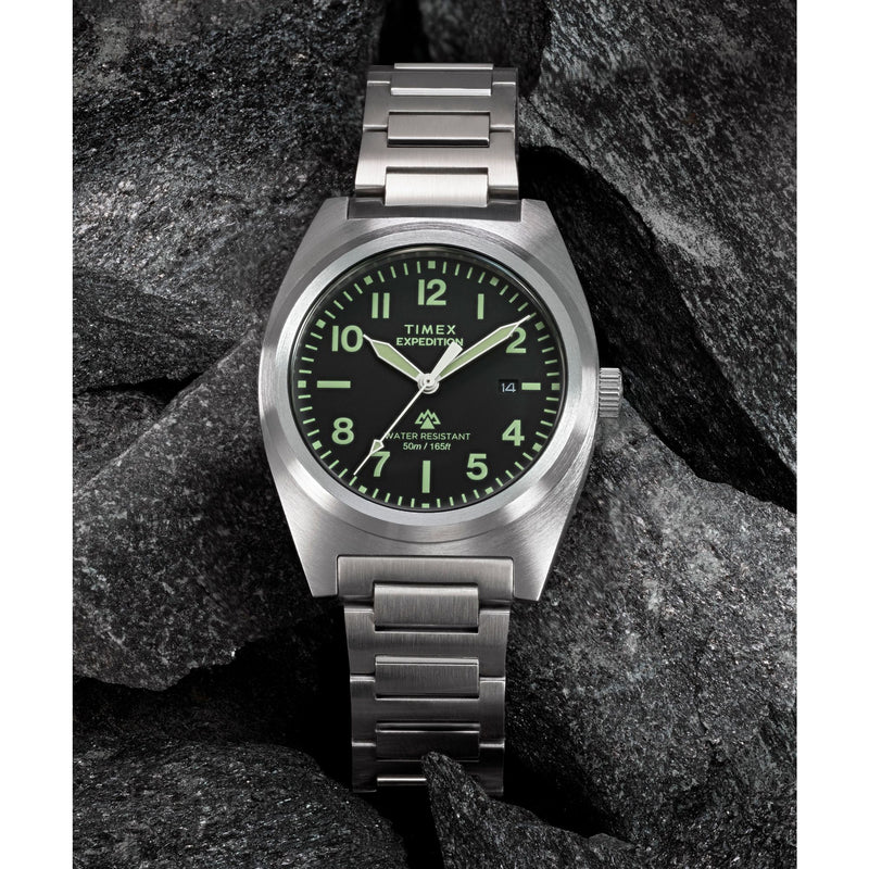 Timex Expedition Tonneau 39mm Black Dial Analog Men Watch - TW2Y18300IK Watch Timex
