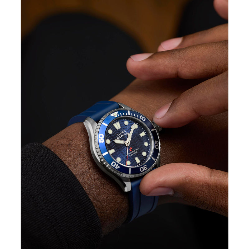 Timex Waterbury Round 21mm Blue Dial Analog Unisex Watch - TW2Y40300UJ Watch Timex