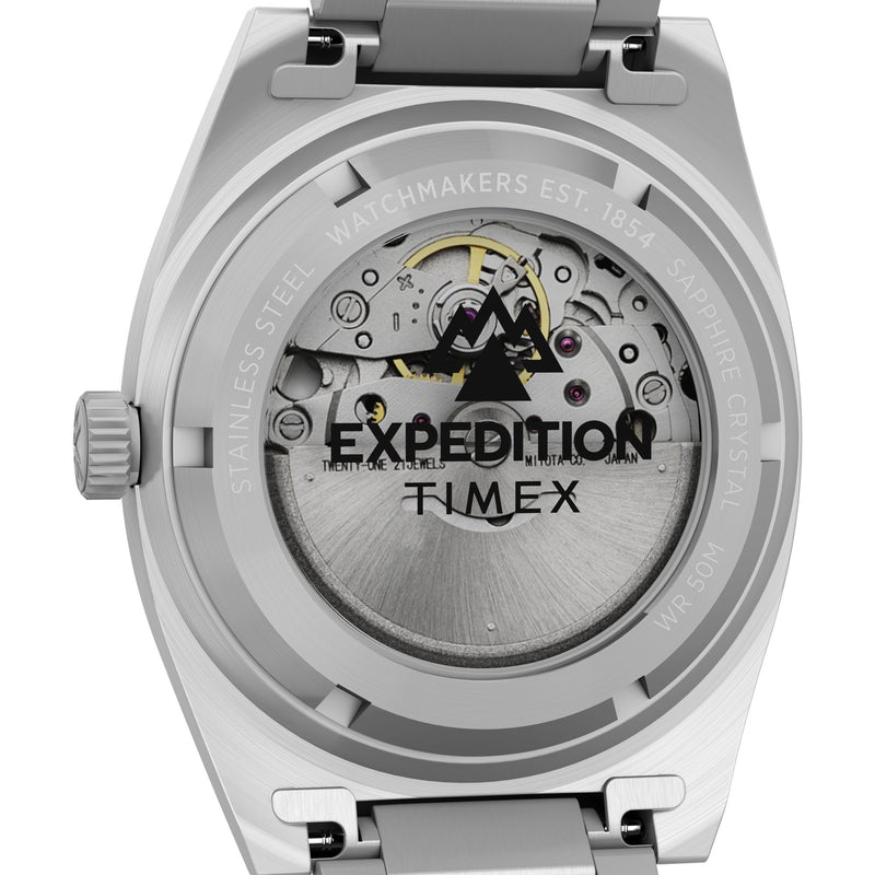 Timex Capstone Round 21mm Black Dial Mechanical Automatic Men Watch - TW2Y39600UJ Watch Timex