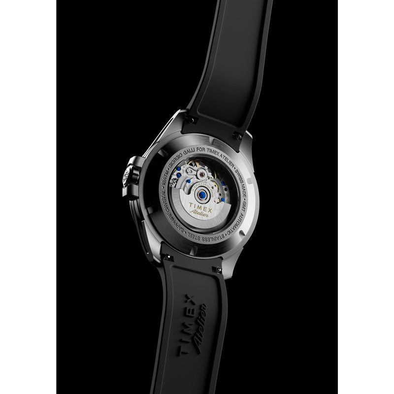 Timex Atelier Round 21mm Black Dial Mechanical Automatic Men Watch - TW2Y724004A Watch Timex