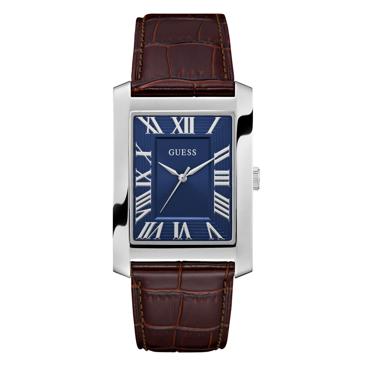 Guess Rectangle 34mm Blue Dial Analog Men Watch - GW1003G2