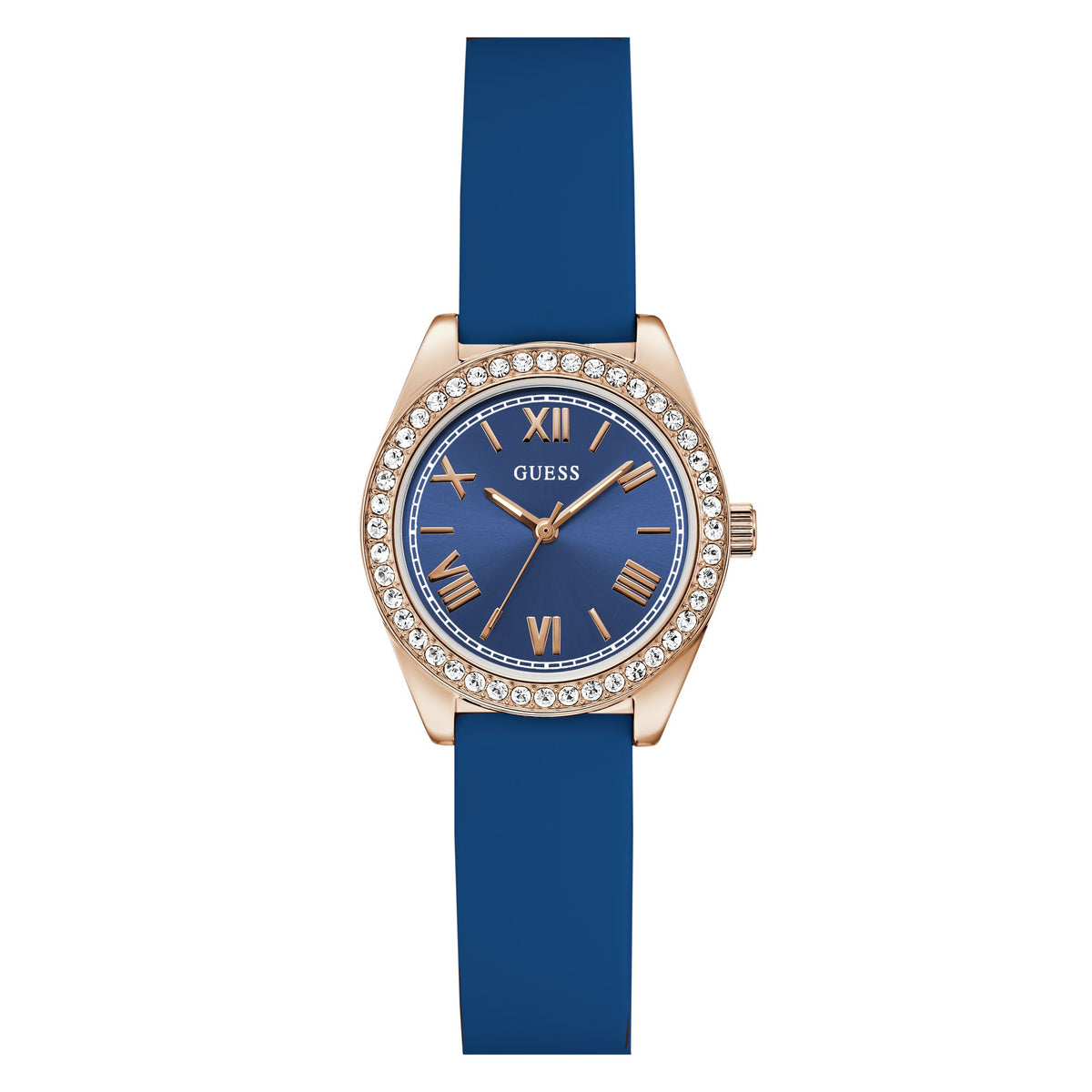 Guess Round 30mm Blue Dial Analog Women Watch - GW1000L4
