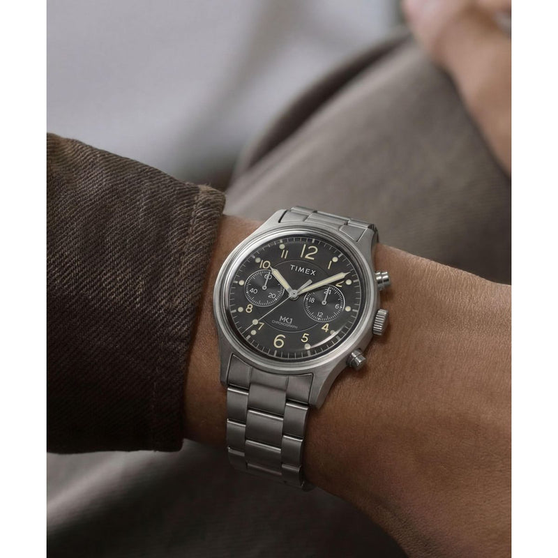 Timex Round 40mm Black Dial Analog Men Watch - TW2Y71000UJ Watch Timex