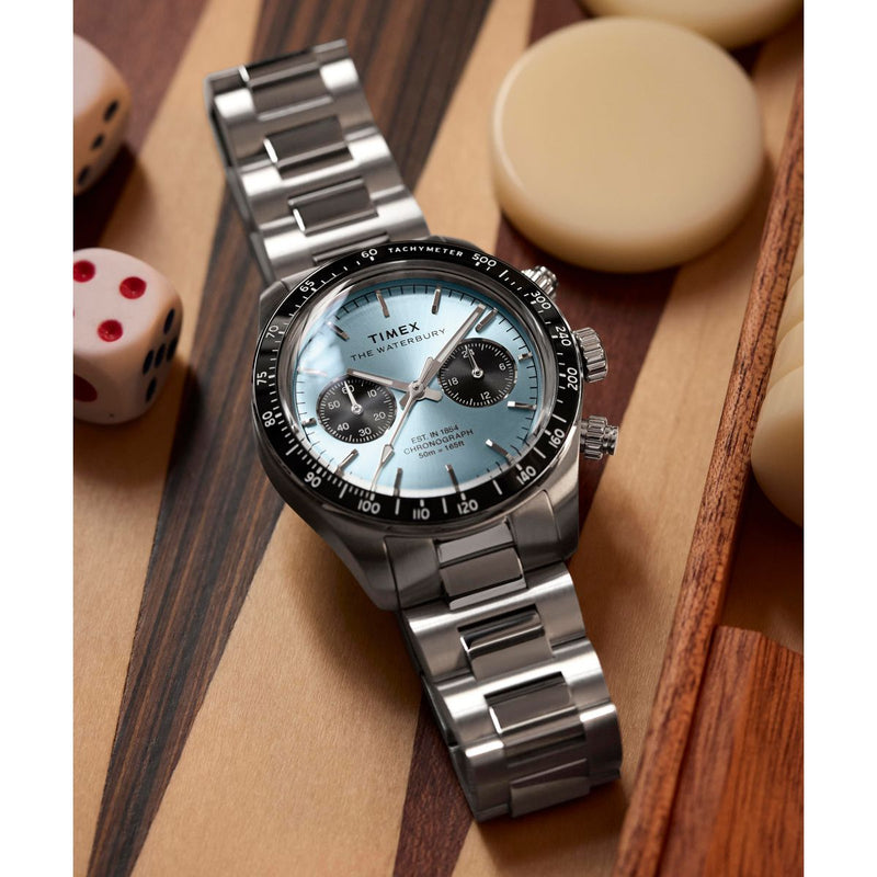 Timex Waterbury Round 39mm Blue Dial Analog Men Watch - TW2Y70500IK Watch Timex