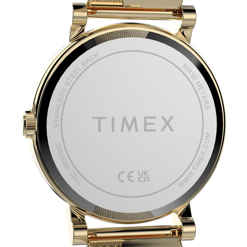 Timex Round 38mm Gold Dial Analog Women Watch - TW2Y68900UJ Watch Timex