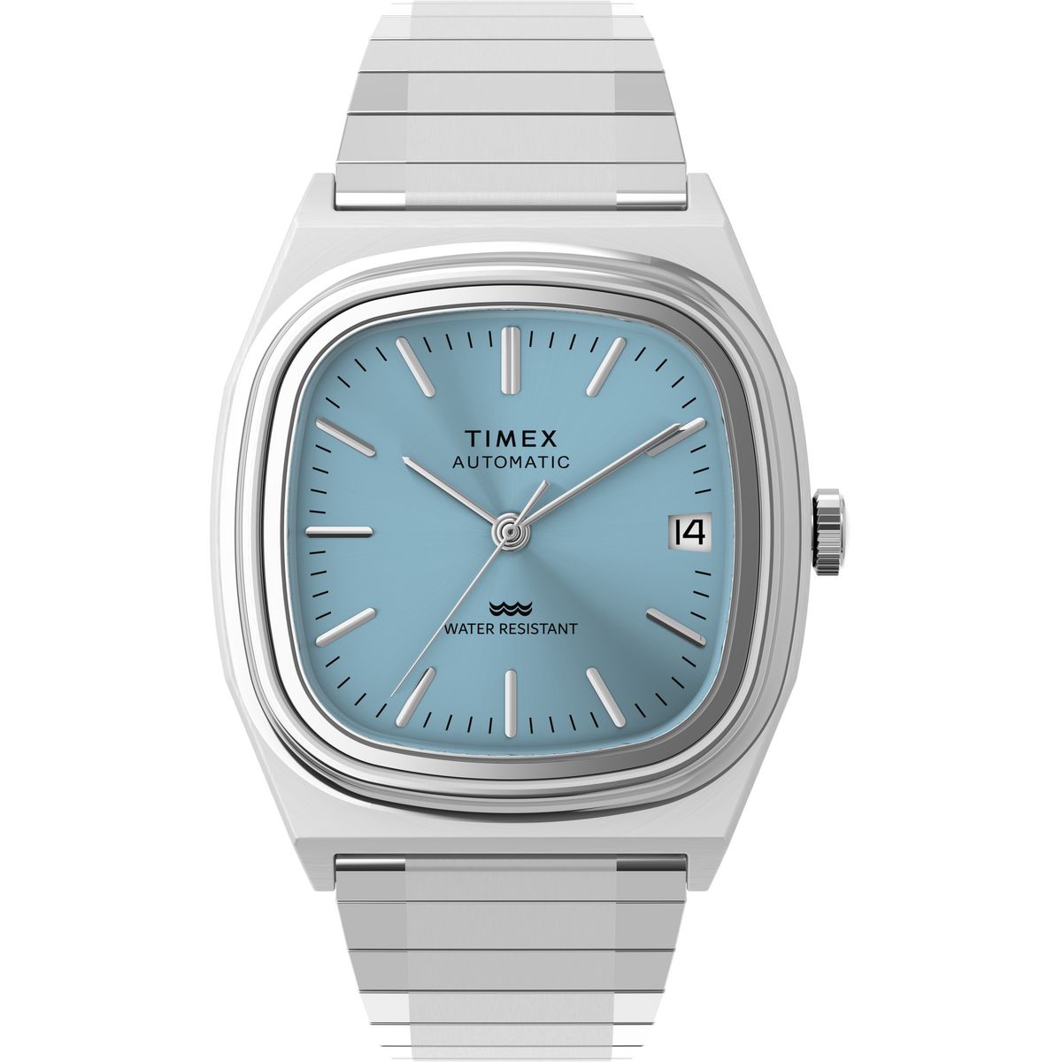 Timex Square 34mm Blue Dial Mechanical Automatic Men Watch - TW2Y66700UJ