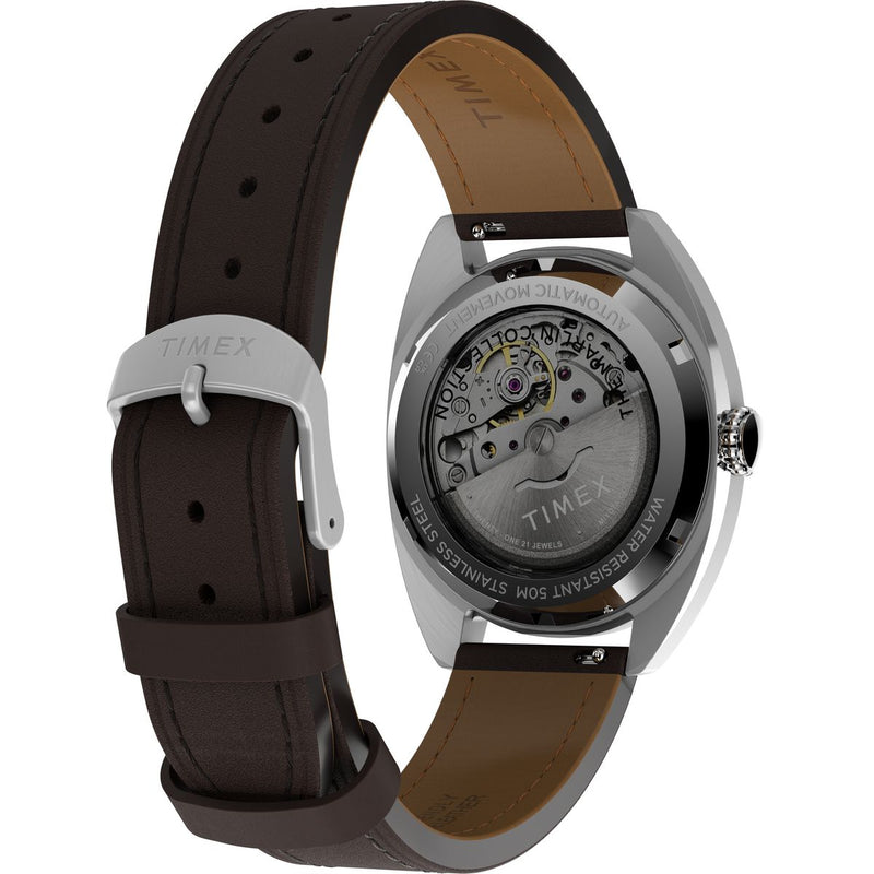 Timex Marlin Tonneau 37mm Silver Dial Mechanical Automatic Men Watch - TW2Y65200UJ Watch Timex