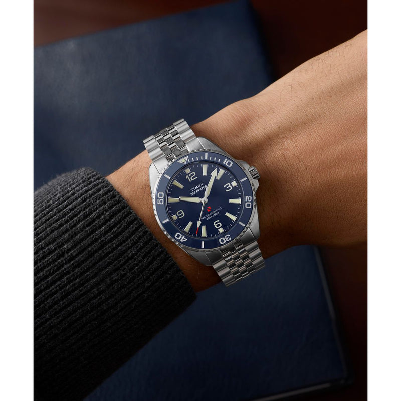 Timex Deepwater Arctic Round 41mm Blue Dial Analog Men Watch - TW2Y64600IK Watch Timex