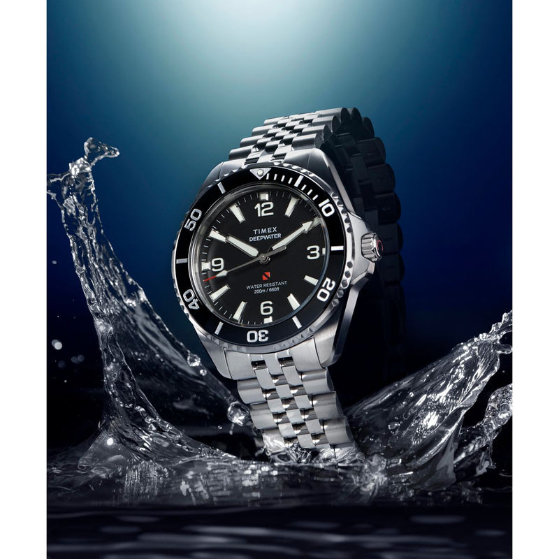 Timex Deepwater Arctic Round 41mm Black Dial Analog Men Watch - TW2Y64500IK Watch Timex