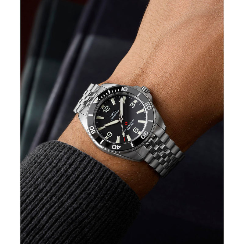Timex Deepwater Arctic Round 41mm Black Dial Analog Men Watch - TW2Y64500IK Watch Timex