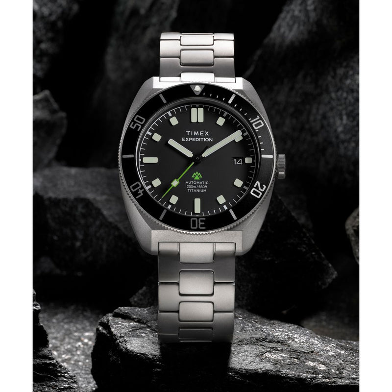 Timex Expedition Tonneau 41mm Black Dial Mechanical Automatic Men Watch - TW2Y63800UJ Watch Timex