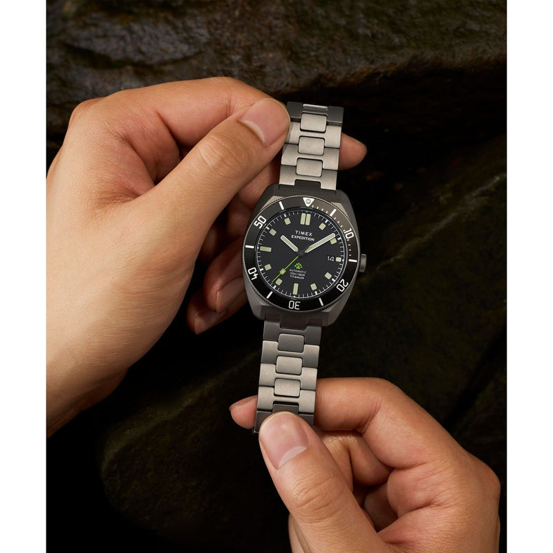 Timex Expedition Tonneau 41mm Black Dial Mechanical Automatic Men Watch - TW2Y63800UJ Watch Timex