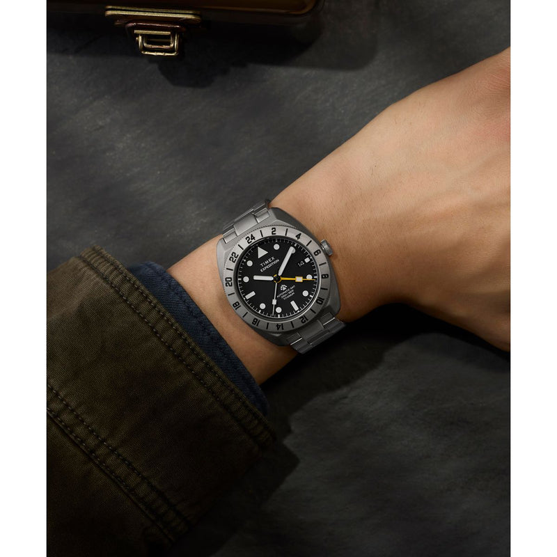 Timex Expedition Tonneau 41mm Black Dial Mechanical Automatic Men Watch - TW2Y63500UJ Watch Timex