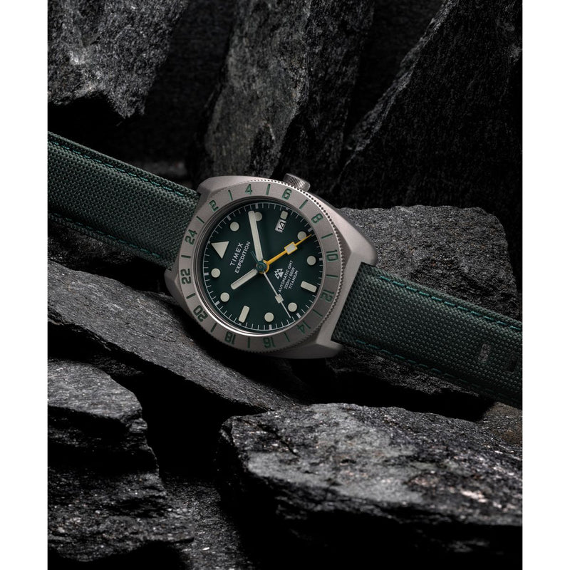 Timex Expedition Tonneau 41mm Green Dial Mechanical Automatic Men Watch - TW2Y63400UJ Watch Timex