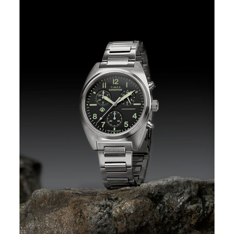 Timex Expedition Tonneau 41mm Black Dial Analog Men Watch - TW2Y61200UJ Watch Timex