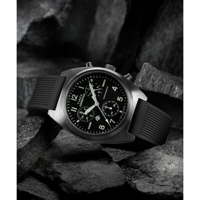 Timex Expedition Tonneau 41mm Black Dial Analog Men Watch - TW2Y61000UJ Watch Timex