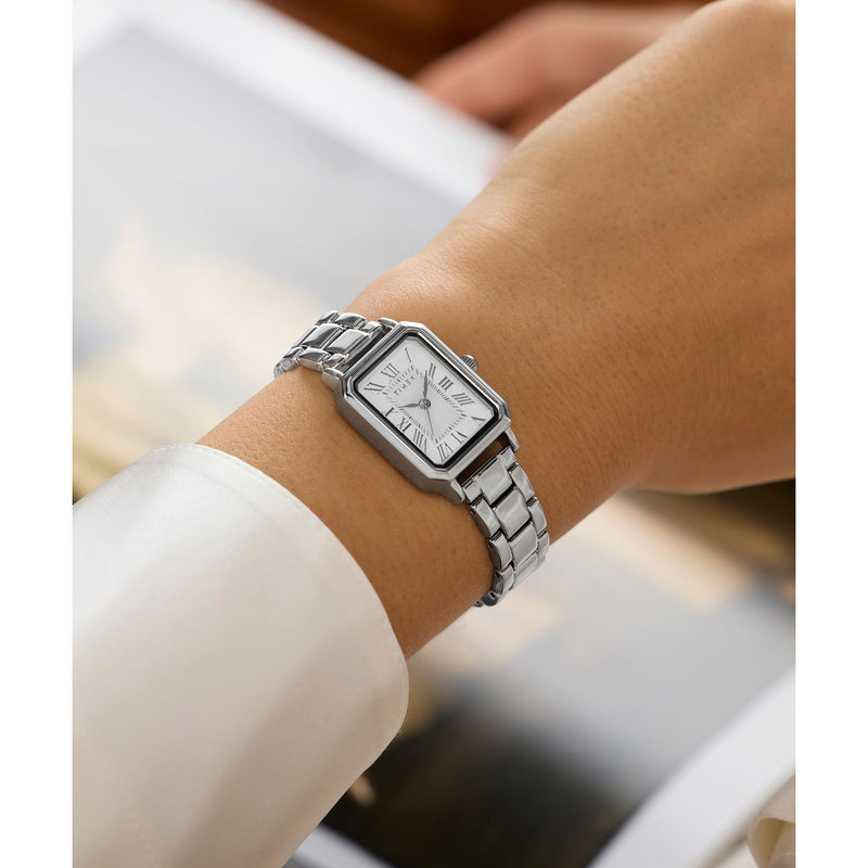 Timex Trend Rectangle 21mm White Dial Analog Women Watch - TW2Y57900UJ Watch Timex