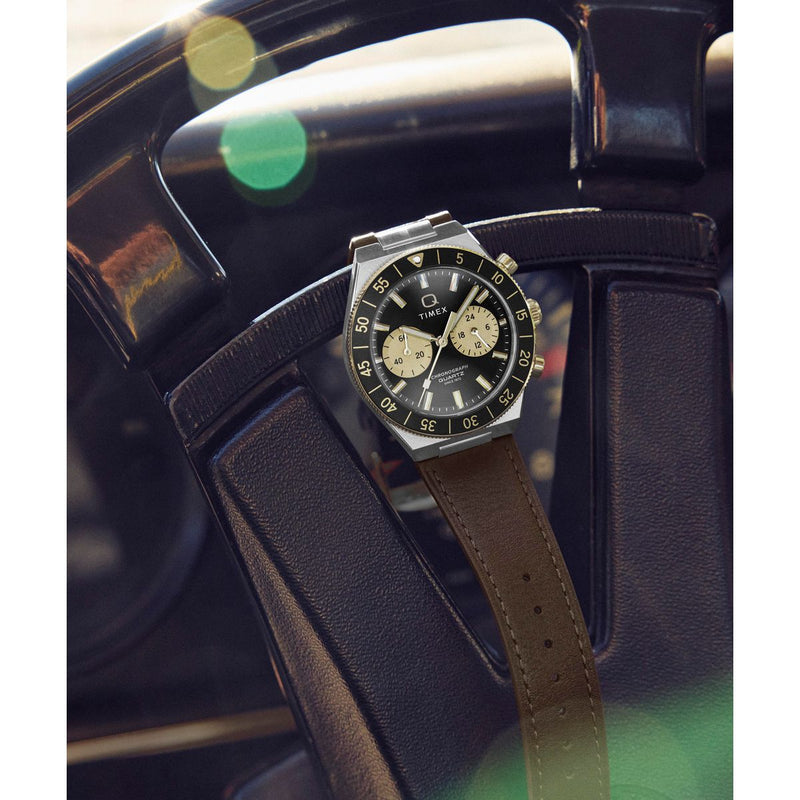 Timex Q Round 40mm Black Dial Analog Men Watch - TW2Y56000IK Watch Timex