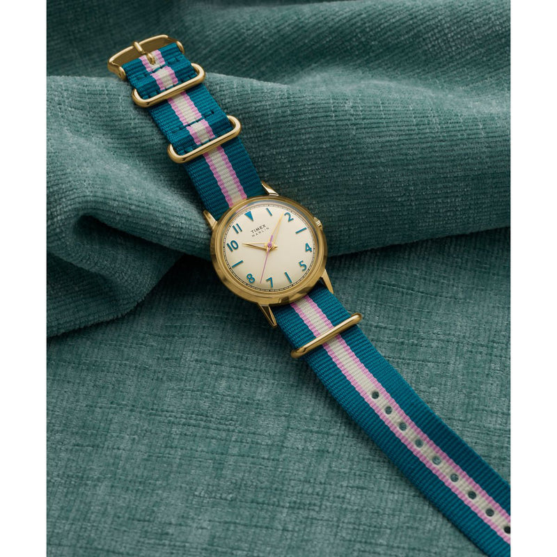 Timex Marlin Round 34mm Beige Dial Analog Women Watch - TW2Y49900UJ Watch Timex