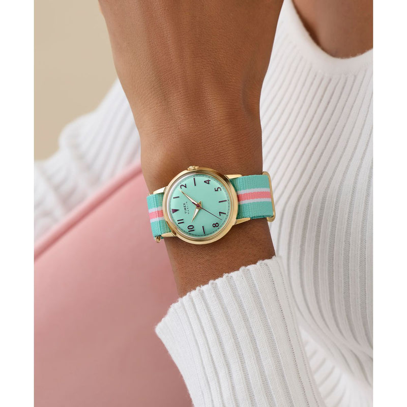Timex Marlin Round 34mm Green Dial Analog Women Watch - TW2Y49700UJ Watch Timex