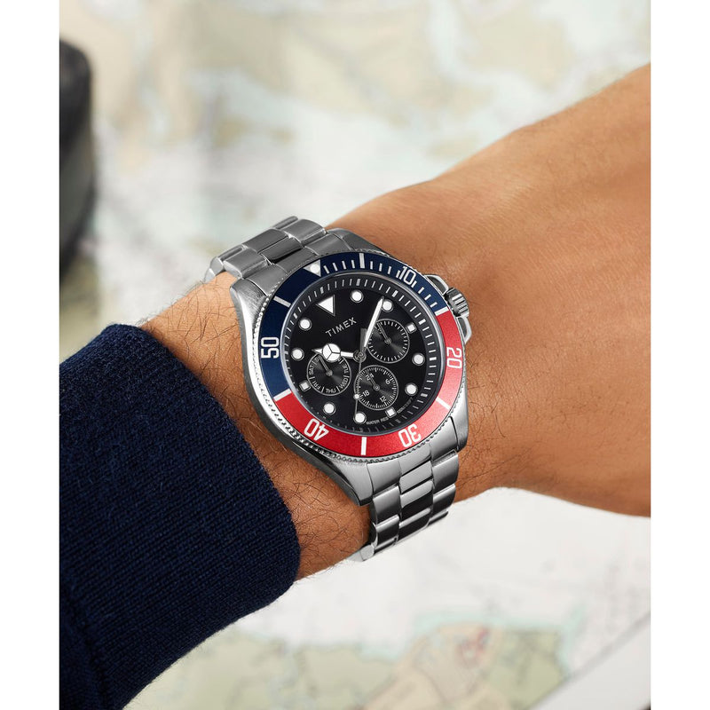 Timex Harborside Coast Round 43mm Black Dial Analog Men Watch - TW2Y33300UJ Watch Timex