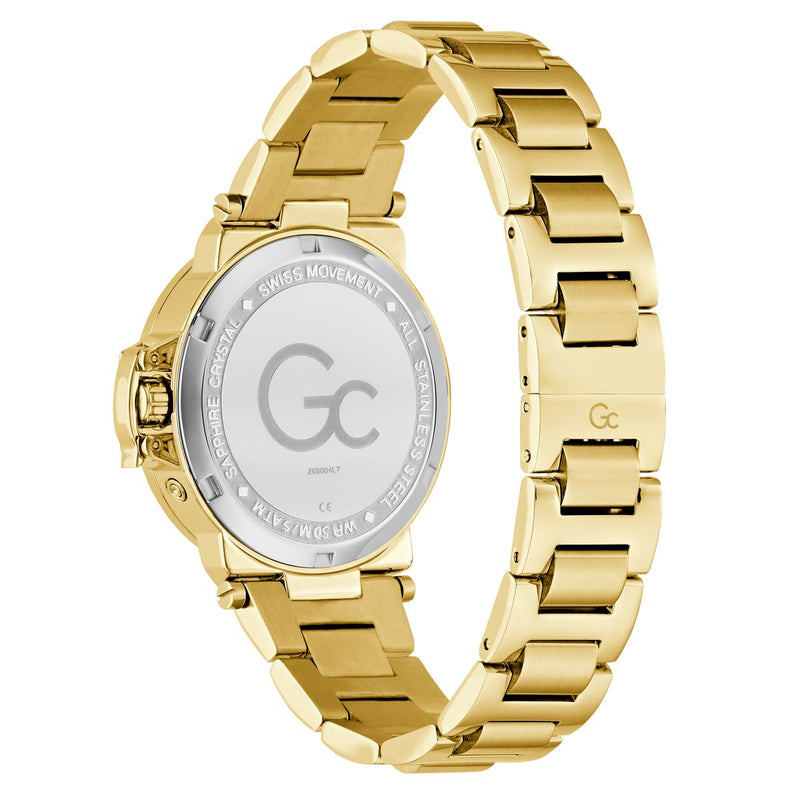 Gc Round 36mm Blue Dial Analog Women Watch - Z69004L7 Watch Gc
