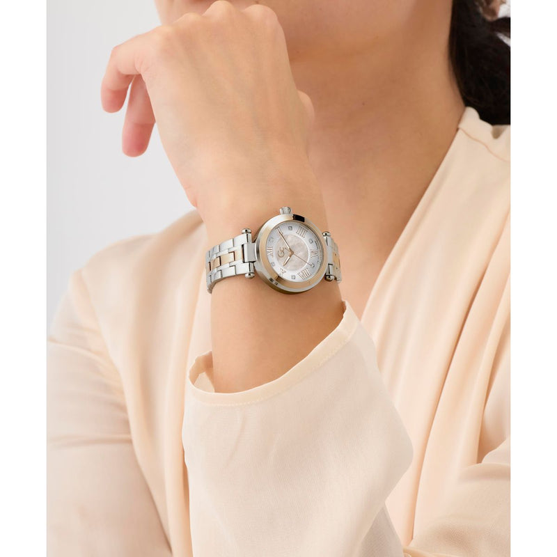 Gc Round 32mm White Dial Analog Women Watch - Z63002L3 Watch Gc
