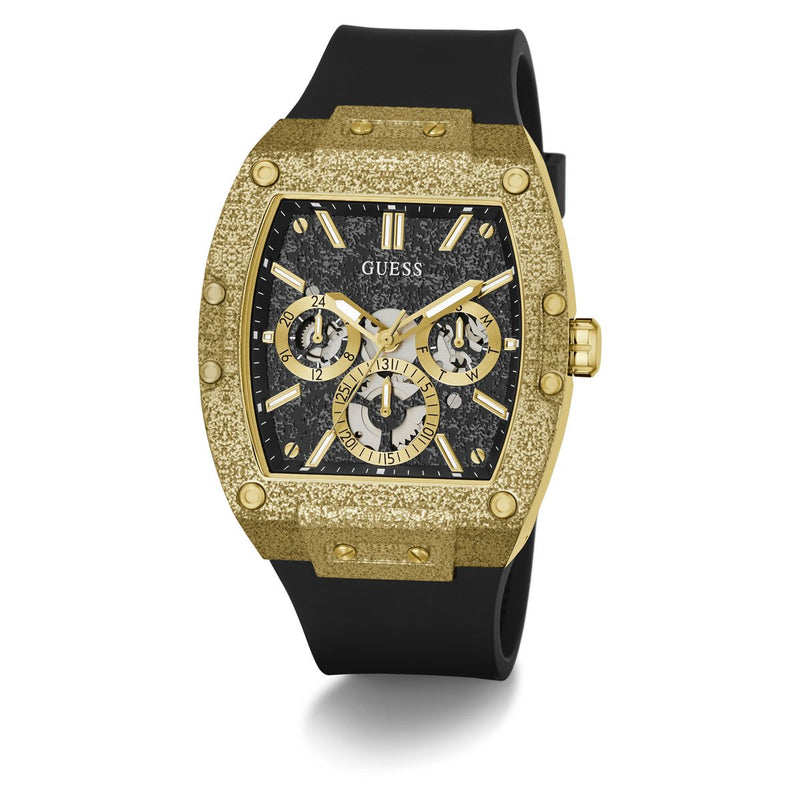 Guess Rectangle 42mm Black Dial Analog Men Watch - GW1149G2 Watch Guess