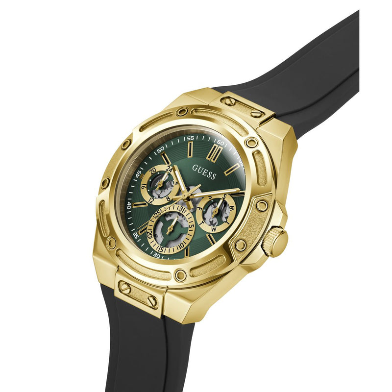 Guess Round 44mm Green Dial Analog Men Watch - GW1132G8 Watch Guess