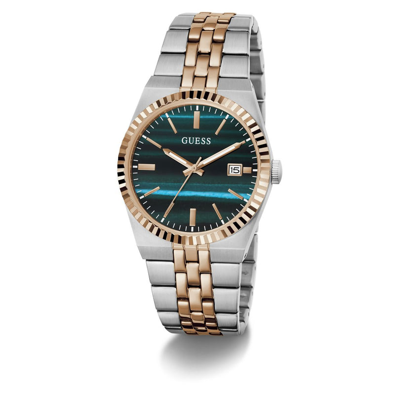 Guess Round 39mm Green Dial Analog Men Watch - GW1129G6 Watch Guess