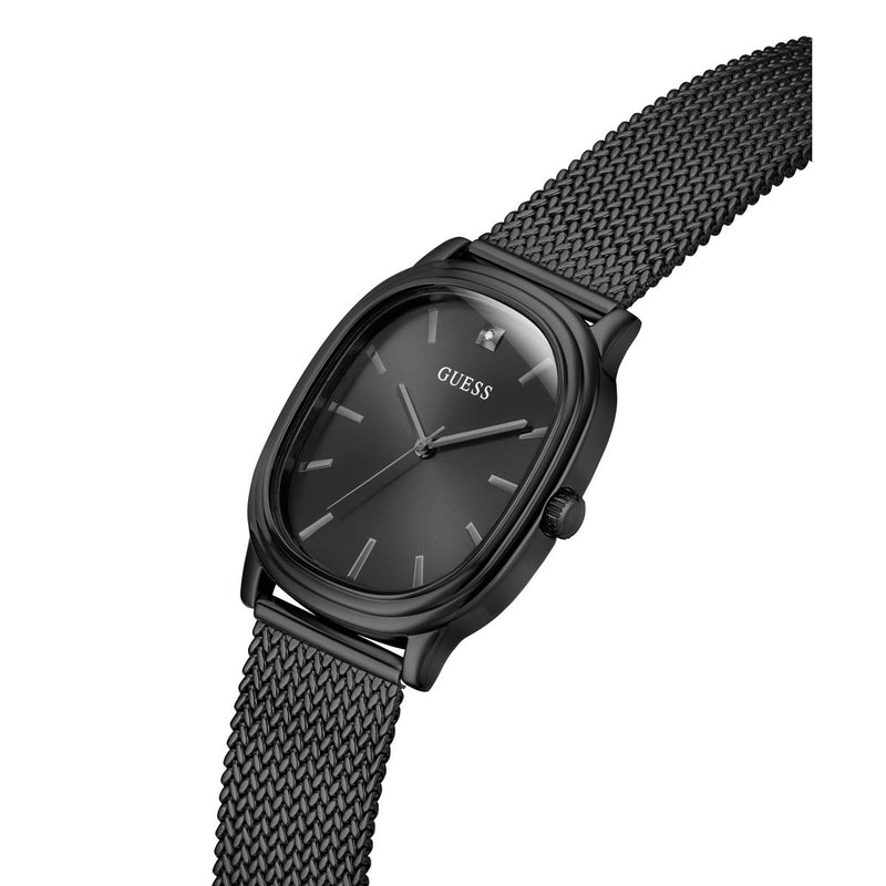Guess Oval 35mm Black Dial Analog Men Watch - GW1124G3 Watch Guess