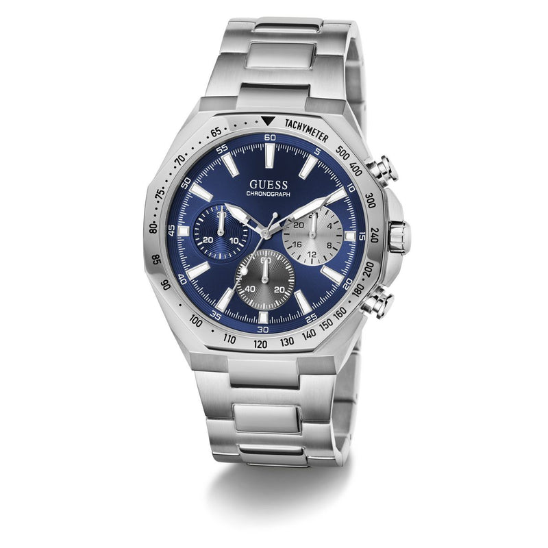 Guess Round 42mm Blue Dial Analog Men Watch - GW1122G1 Watch Guess
