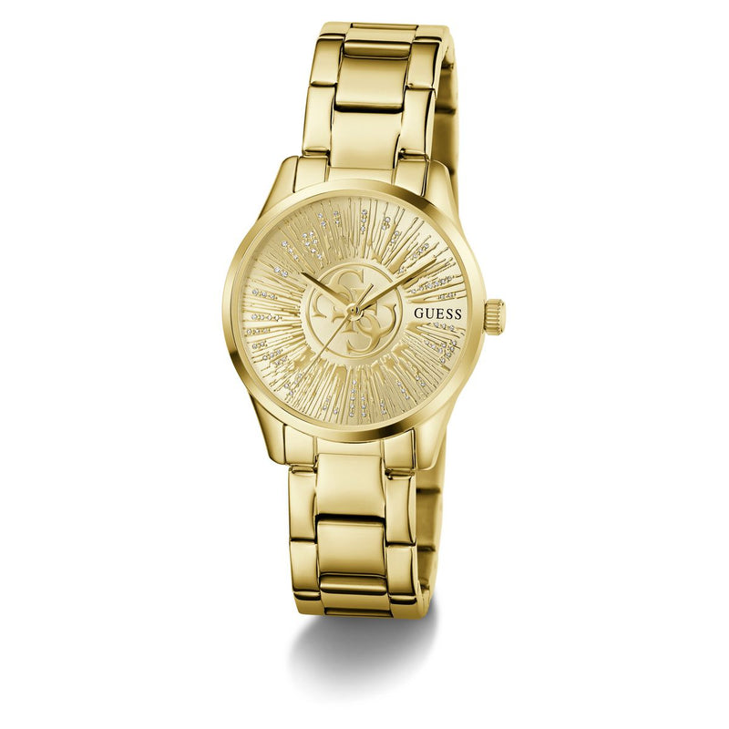 Guess Round 32mm Champagne Dial Analog Women Watch - GW1108L2 Watch Guess