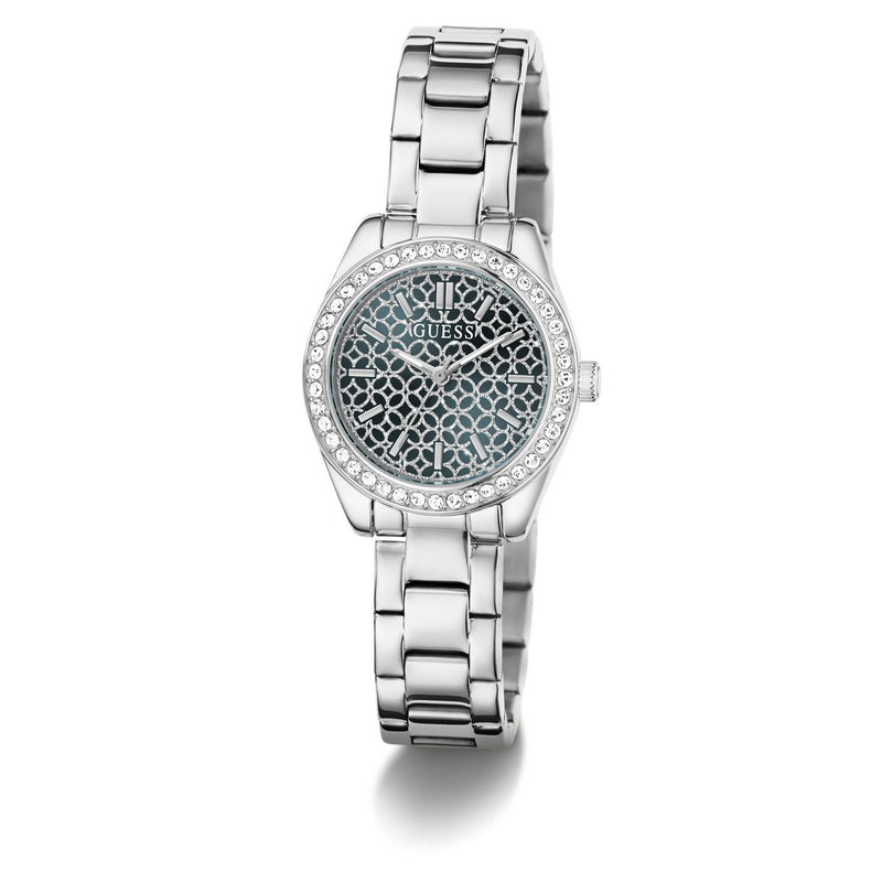 Guess Round 30mm Blue Dial Analog Women Watch - GW1100L1 Watch Guess