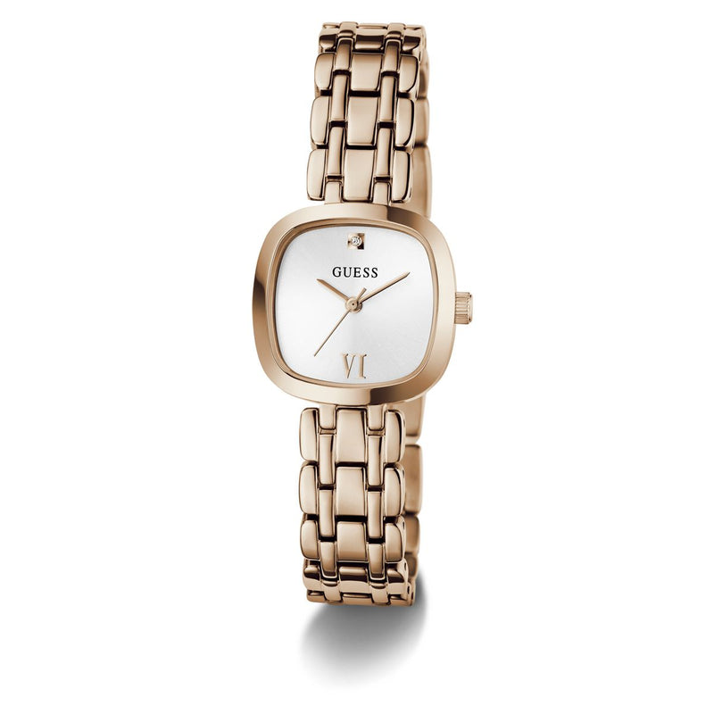 Guess Square 25mm White Dial Analog Women Watch - GW1098L4 Watch Guess