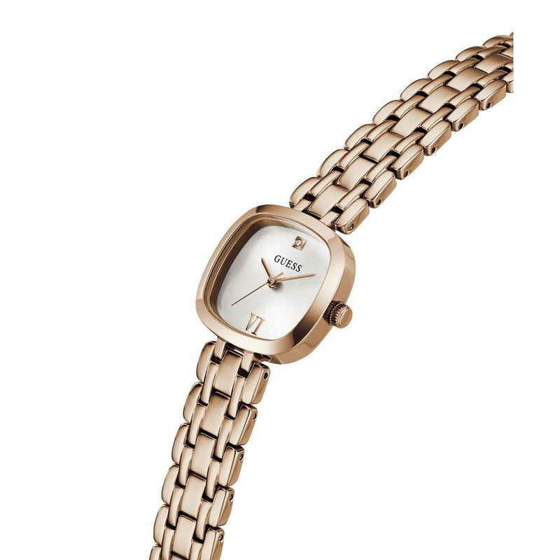 Guess Square 25mm White Dial Analog Women Watch - GW1098L4 Watch Guess