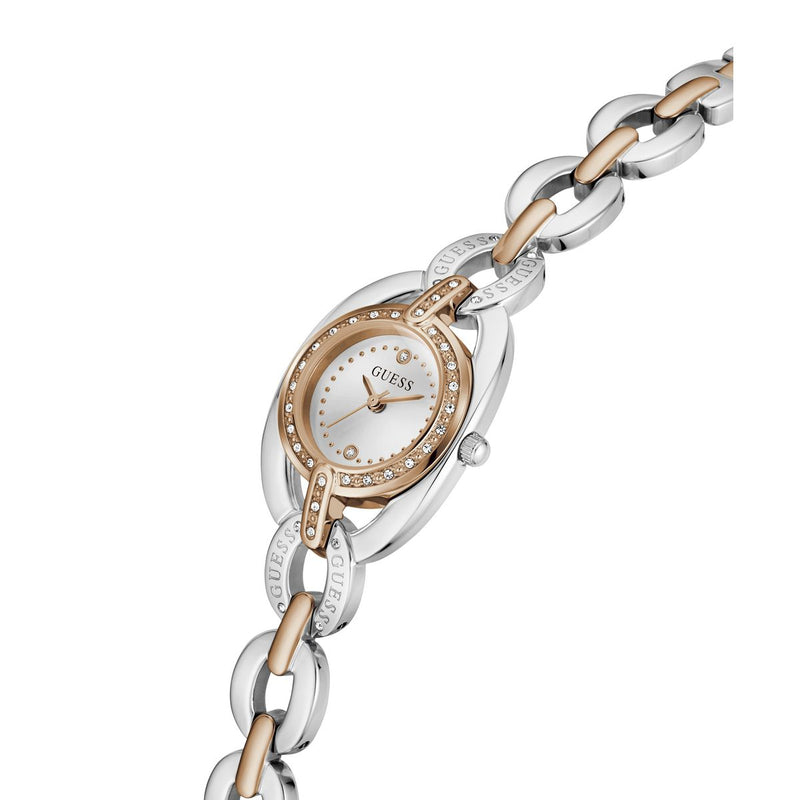 Guess Round 26mm Silver Dial Analog Women Watch - GW1082L5 Watch Guess